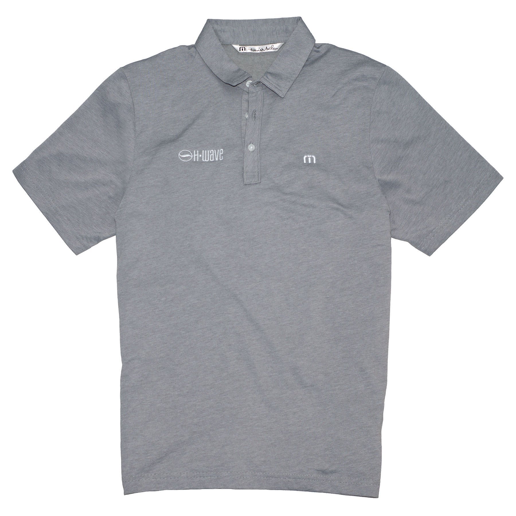 H-Wave Men's Polo Shirt (Light Grey) - H-Wave