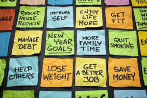 typical new years resolutions